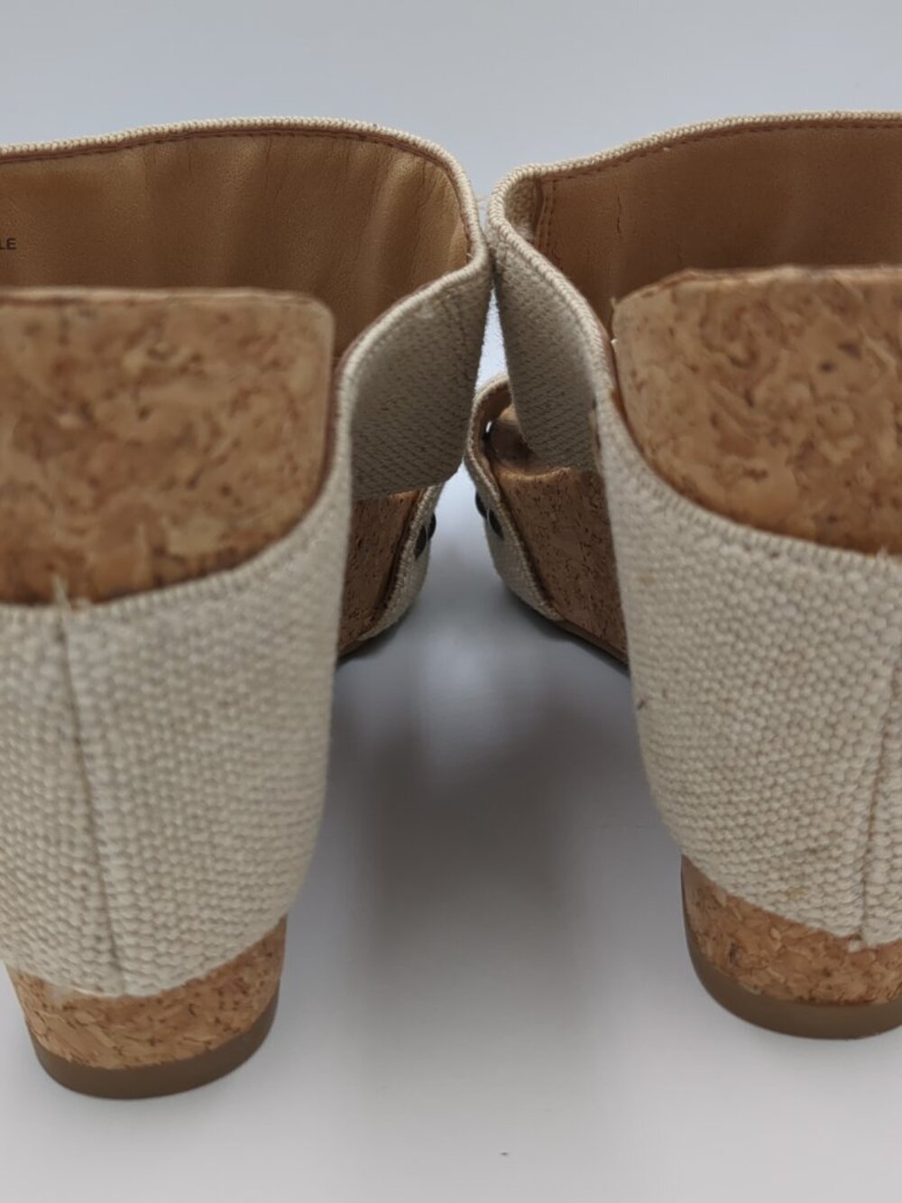 Lucky Brand Strappy Cork Heel Wedge sandal Women's size 7.5 - Picture 6 of 9
